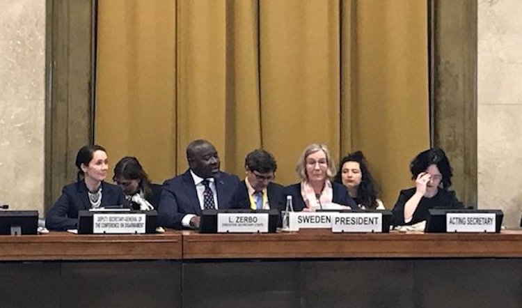 Photo: Statement by Dr. Lassina Zerbo, CTBTO Executive Secretary, at the UN Conference on Disarmament on 26 February 2018. Credit: Kazakh Mission in Geneva.