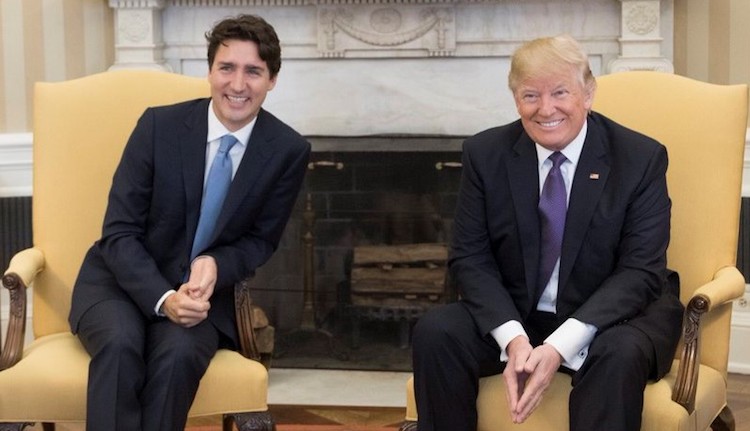 Photo: President Donald Trump meeting with Canadian Prime Minister Justin Trudeau at the White House in February 2017. Credit: Office of the President of the United States.