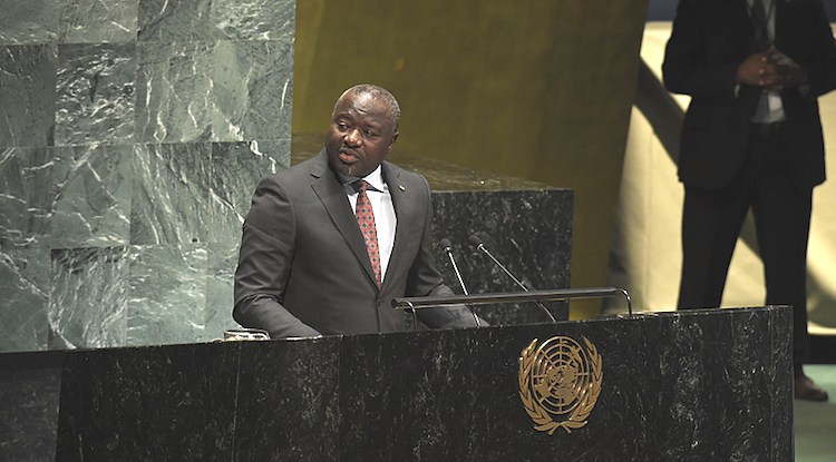 Photo: Dr Zerbo Lassina addressing the UN General Assembly on 6 September 2018. Credit: CTBTO
