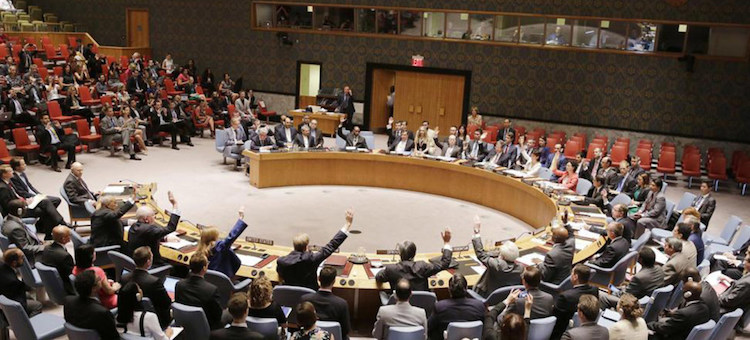 Photo: The UN Security Council unanimously adopted on 20 July 2015 a resolution establishing a monitoring system for Iran’s nuclear programme and considering the “eventual removal” of all nuclear-related sanctions against the country. President Trump told the White House press corps on May 11, 2018 that the Deal was defective at Its core. A new one would require real commitments. Credit: UN Photo.