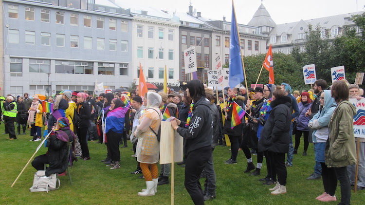 Photo: Protest in Reykjavik organised by peace, LGBTQ and women’s groups during U.S. Vice-President Mike Pence on September 4, 2019. Credit: Lowana Veal | IDN-INPS.