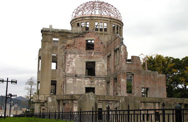 Photo: Side view of the Hiroshima Peace Memorial. Wikimedia Commons CC BY-SA 2.5